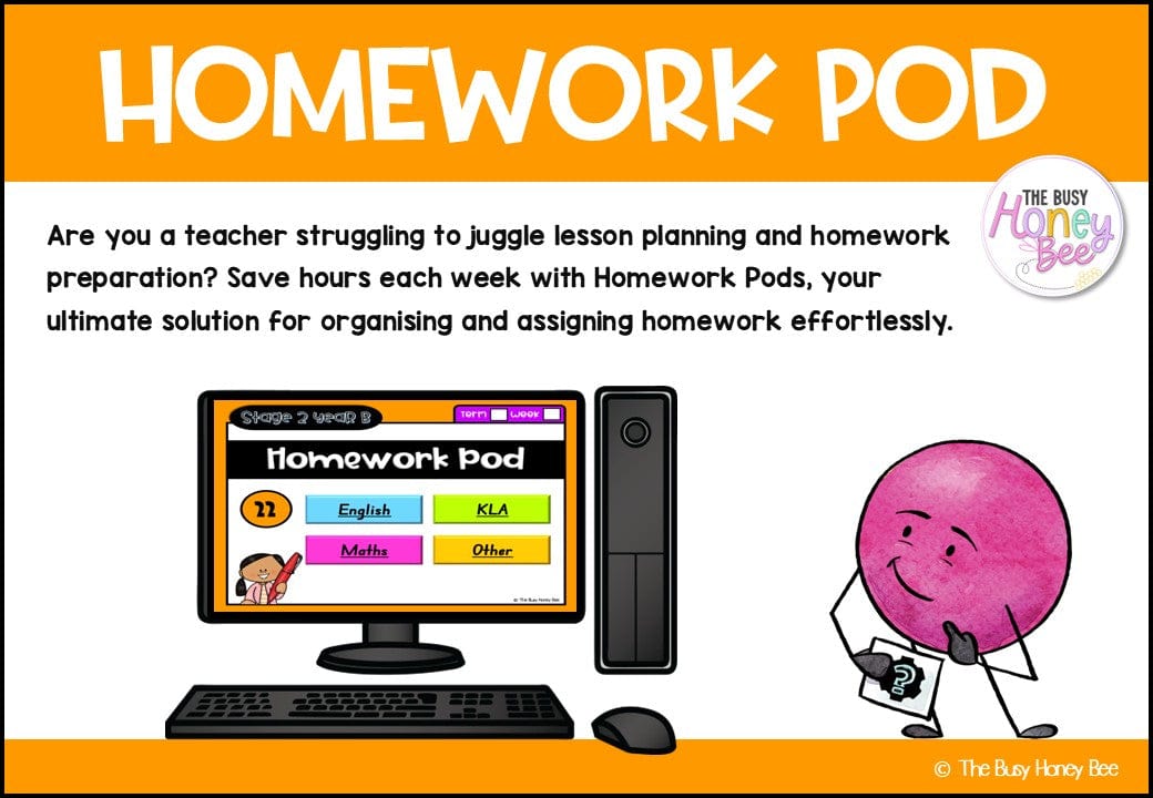 Stage 2 Year B Homework/Learning Pod 22 - Homework | Casual Teaching