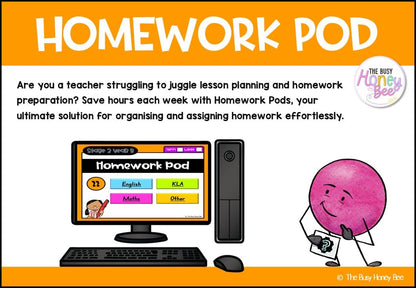 Stage 2 Year B Homework/Learning Pod 22 - Homework | Casual Teaching