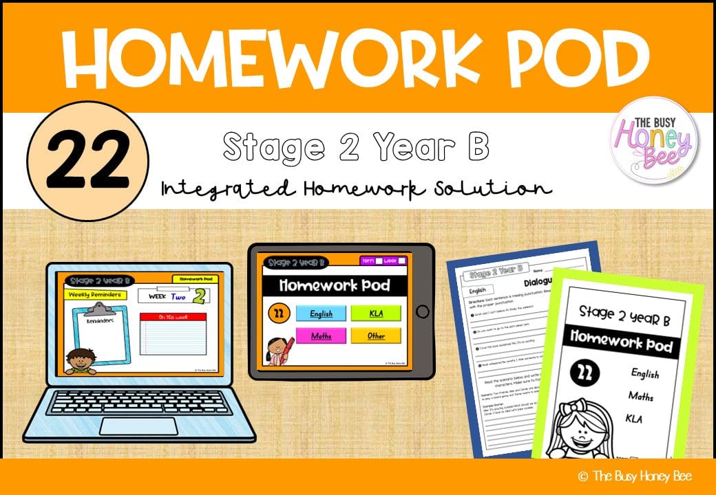 Stage 2 Year B Homework/Learning Pod 22 - Homework | Casual Teaching