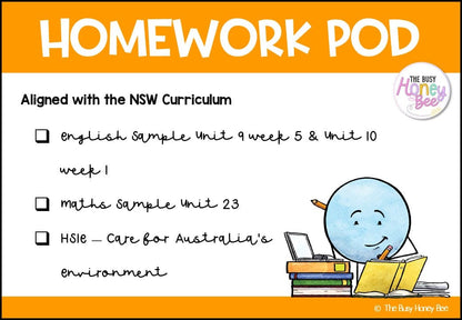 Stage 2 Year B Homework/Learning Pod 23 - Homework | Casual Teaching