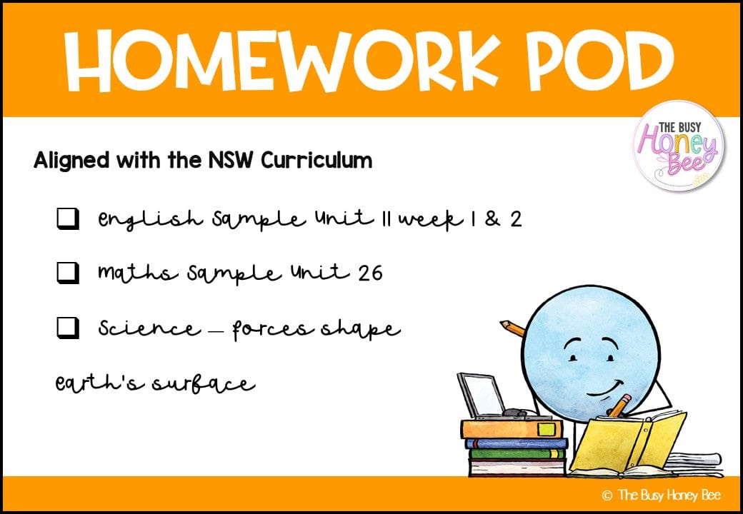 Stage 2 Year B Homework/Learning Pod 26 - Homework | Casual Teaching