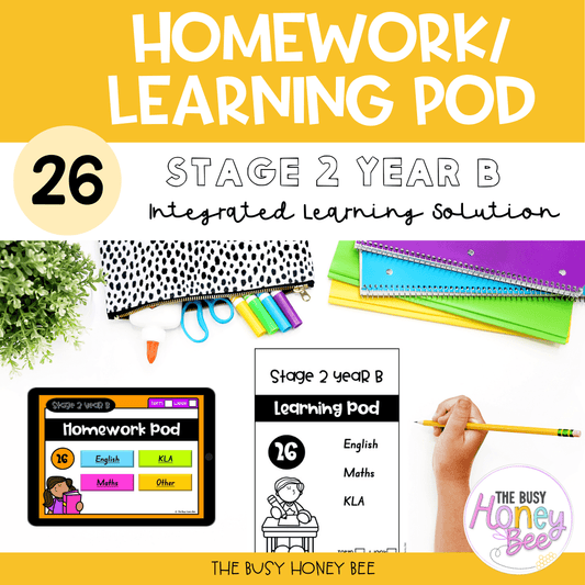 Stage 2 Year B Homework/Learning Pod 26 - Homework | Casual Teaching
