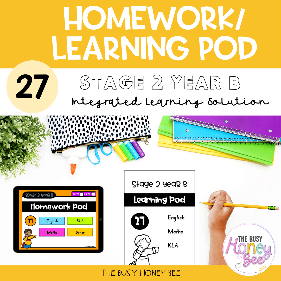 Stage 2 Year B Homework/Learning Pod 27 - Homework | Casual Teaching