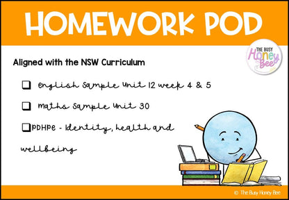 Stage 2 Year B Homework/Learning Pod 30 - Homework | Casual Teaching