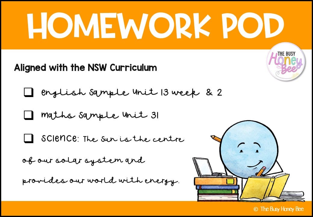 Stage 2 Year B Homework/Learning Pod 31 - Homework | Casual Teaching