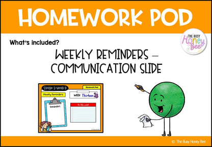Stage 2 Year B Homework/Learning Pod 33 - Homework | Casual Teaching