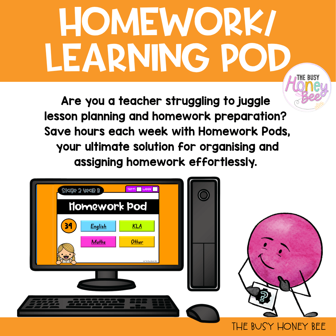 Stage 2 Year B Homework/Learning Pod 34 - Homework | Casual Teaching