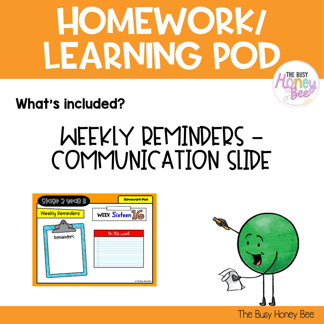 Stage 2 Year B Homework/Learning Pod 36 - Homework | Casual Teaching