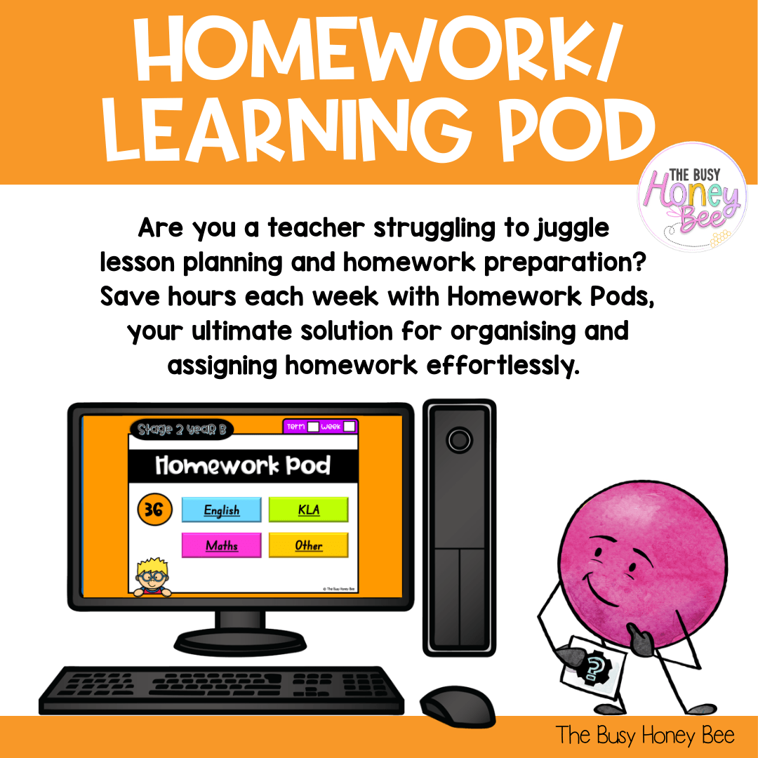 Stage 2 Year B Homework/Learning Pod 36 - Homework | Casual Teaching