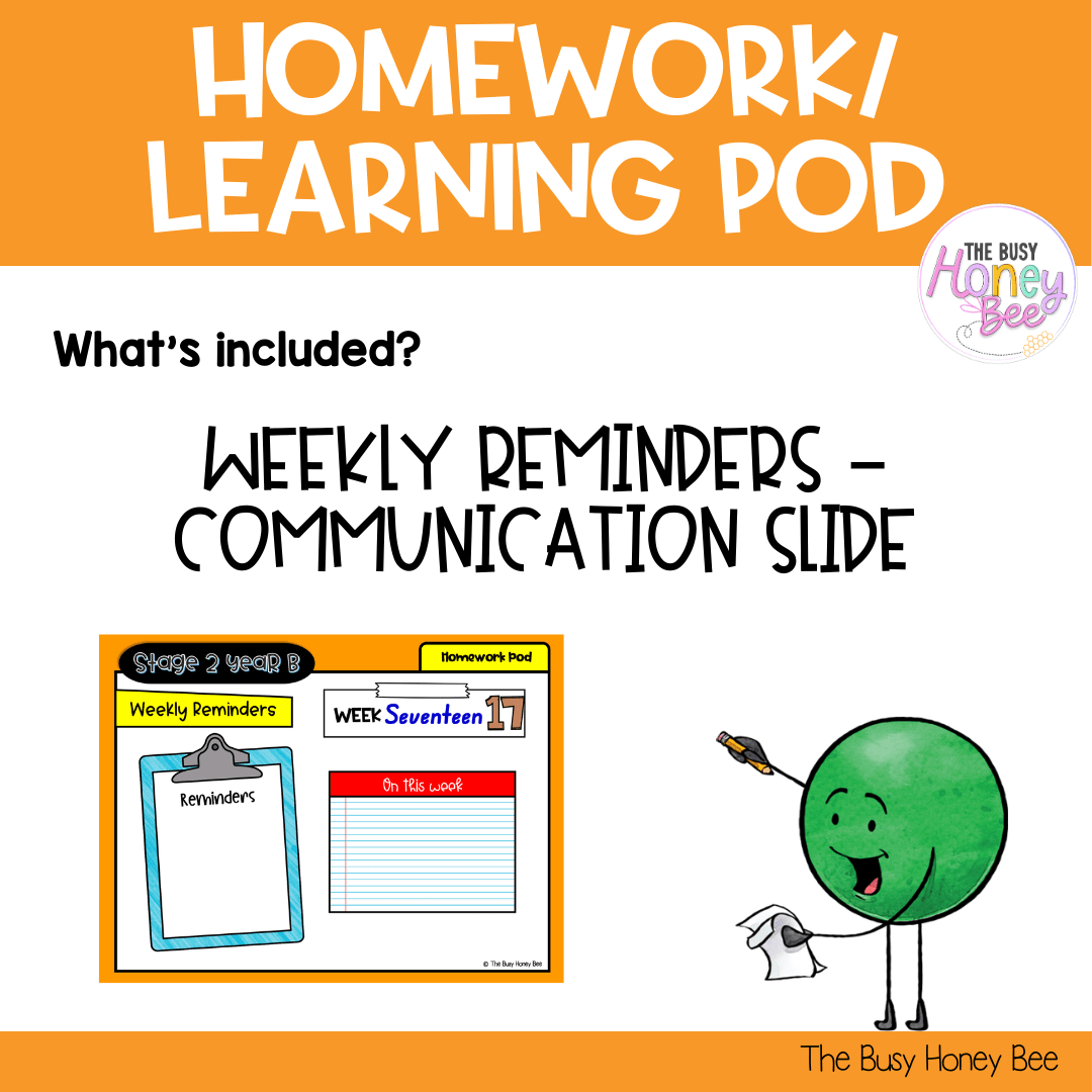 Stage 2 Year B Homework/Learning Pod 37 - Homework | Casual Teaching