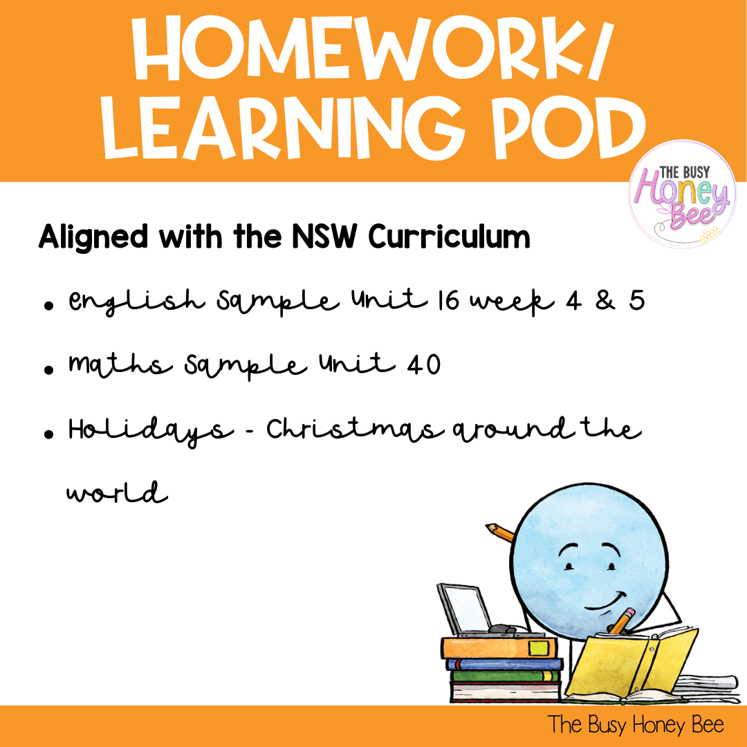 Stage 2 Year B Homework/Learning Pod 40 - Homework | Casual Teaching