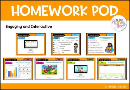 Stage 2 Year B Homework/Learning Pods Term 1 Mega Bundle - PowerPoint