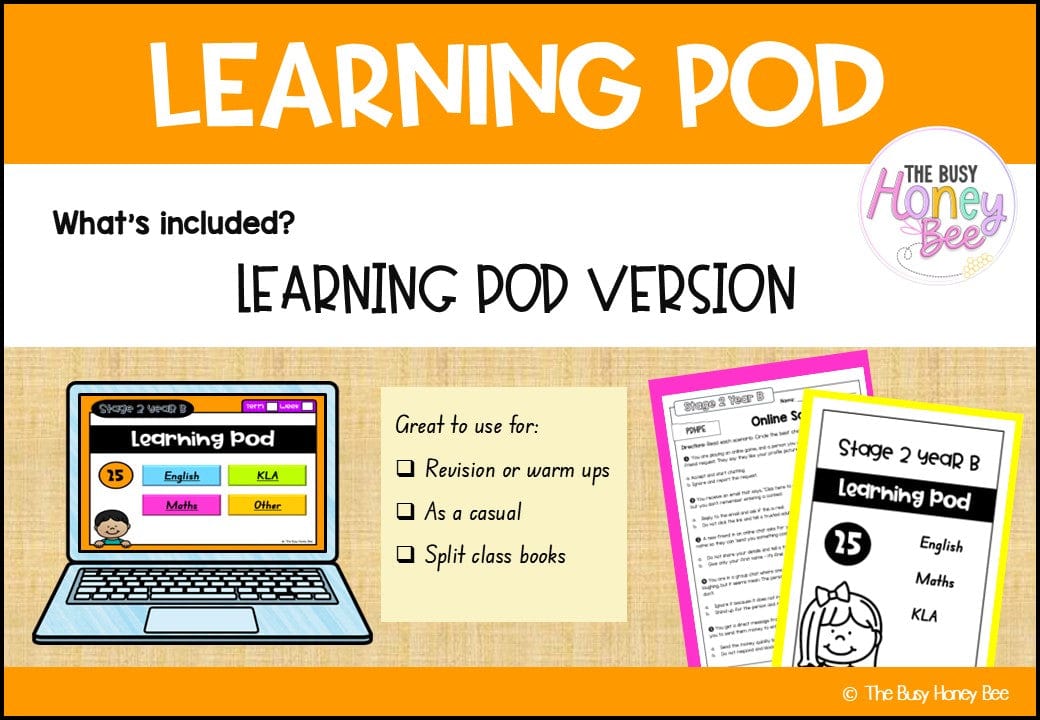 Stage 2 Year B Homework/Learning Pods Ultimate Mega Bundle - Homework | Casual Teaching