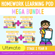 Stage 2 Year B Homework/Learning Pods Ultimate Mega Bundle - Homework | Casual Teaching