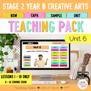 Stage 2 Year B NSW Creative Arts Sample Unit 6 Teaching Pack - Teaching Bundle