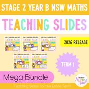 Stage 2 Year B NSW Maths 2026 Term 1 Mega Bundle - Teaching Slides