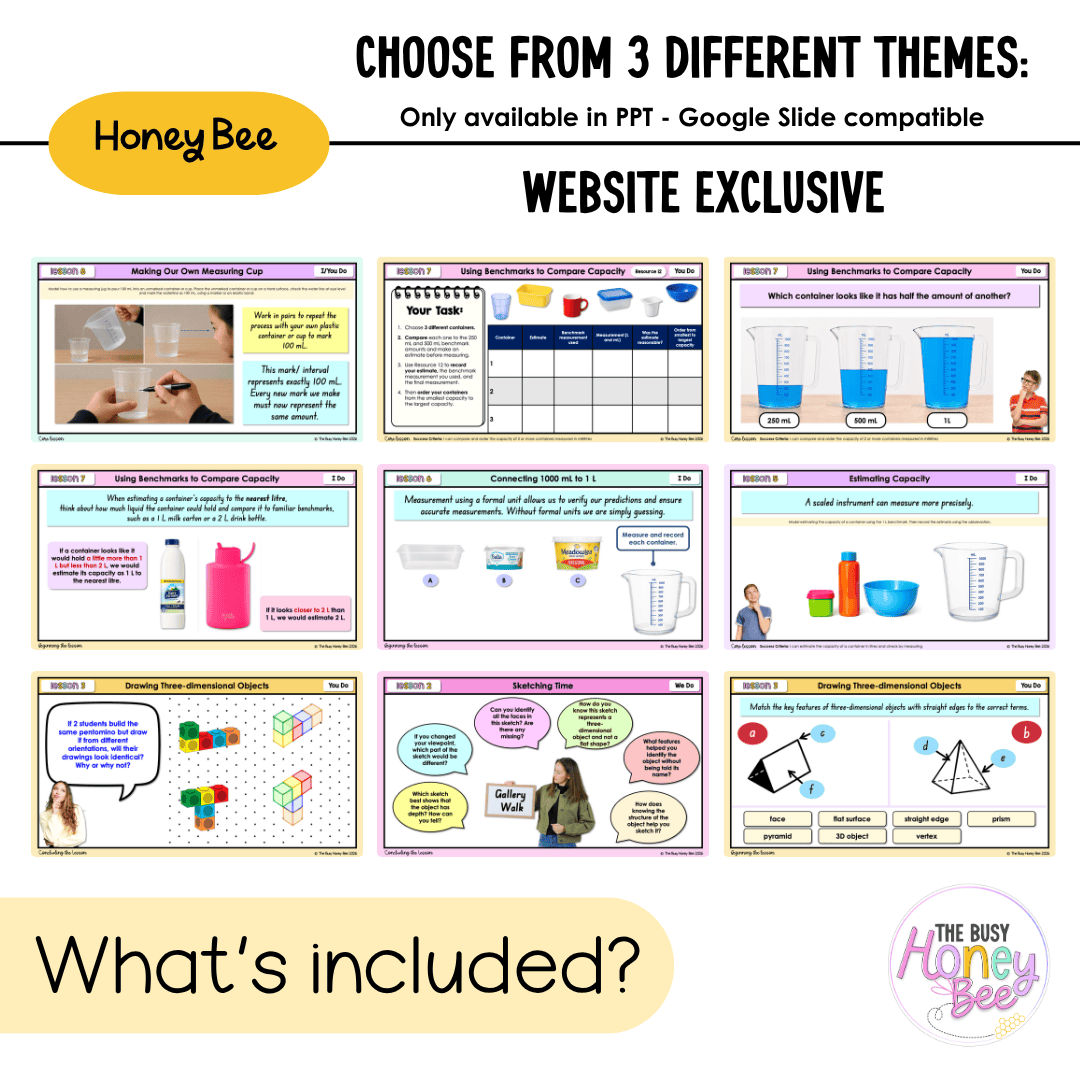Stage 2 Year B NSW Maths Unit 29 3D Objects and Volume Teaching Slides 2026 - Teaching Slides