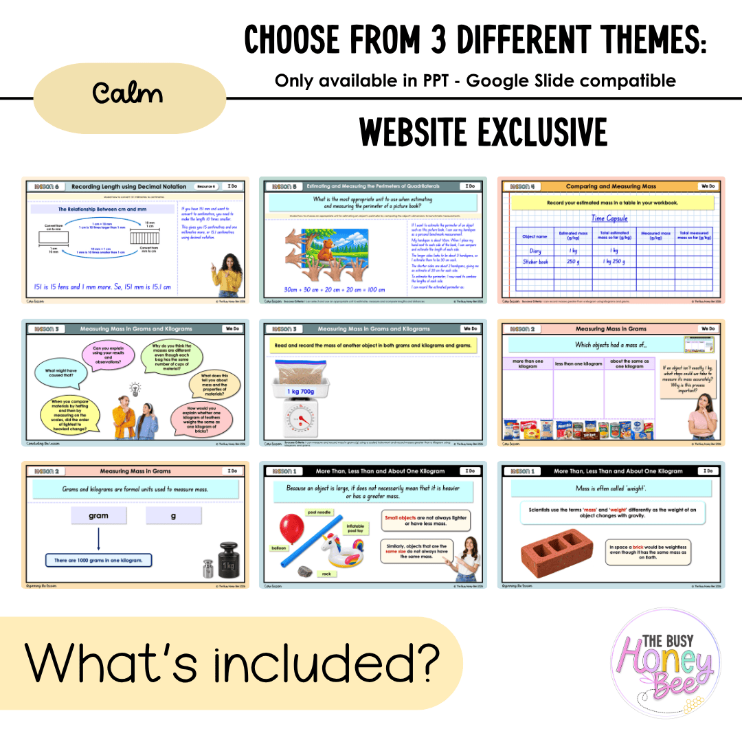 Stage 2 Year B NSW Maths Unit 34 Mass and Length Teaching Slides 2026 - Teaching Slides