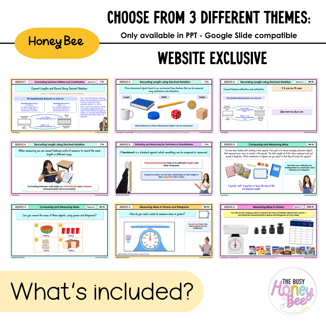 Stage 2 Year B NSW Maths Unit 34 Mass and Length Teaching Slides 2026 - Teaching Slides