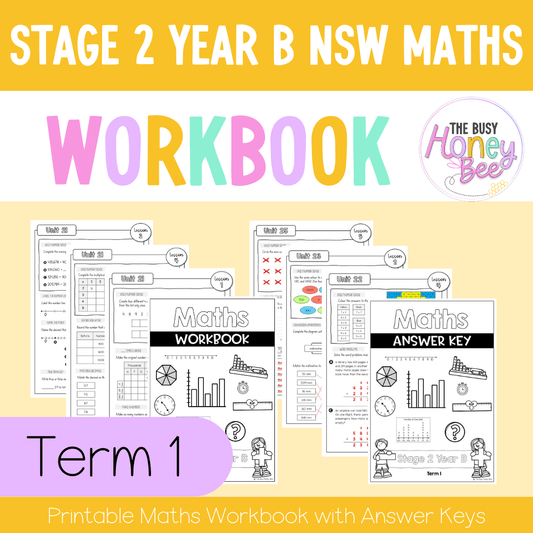 Stage 2 Year B NSW Maths Workbook Term 1 -