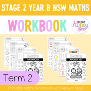 Stage 2 Year B NSW Maths Workbook Term 2 - Workbook | Worksheets