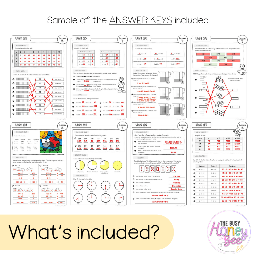 Stage 2 Year B NSW Maths Workbook Term 2 - Workbook | Worksheets