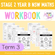Stage 2 Year B NSW Maths Workbook Term 3 - Workbook | Worksheets