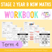 Stage 2 Year B NSW Maths Workbook Term 4 - Workbook | Worksheets