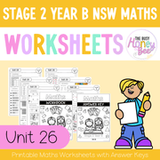 Stage 2 Year B NSW Maths Worksheets Unit 26 - Workbook | Worksheets
