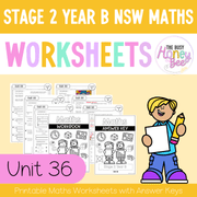 Stage 2 Year B NSW Maths Worksheets Unit 36 - Workbook | Worksheets
