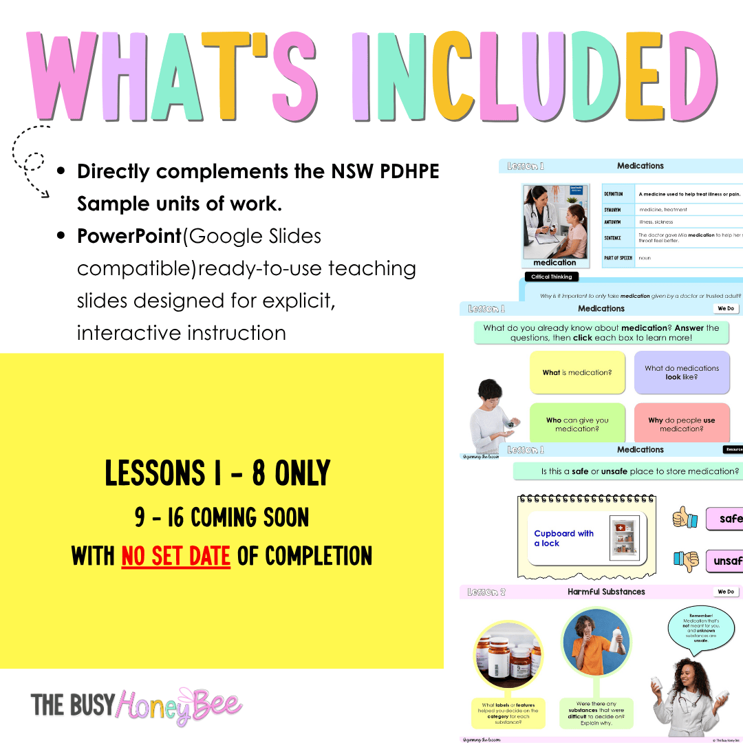 Stage 2 Year B NSW PDHPE Sample Unit 6 Teaching Pack - Teaching Bundle