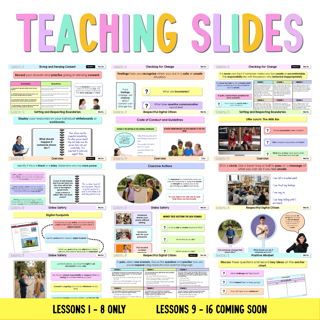 Stage 2 Year B NSW PDHPE Sample Unit 7 Teaching Pack - Teaching Bundle