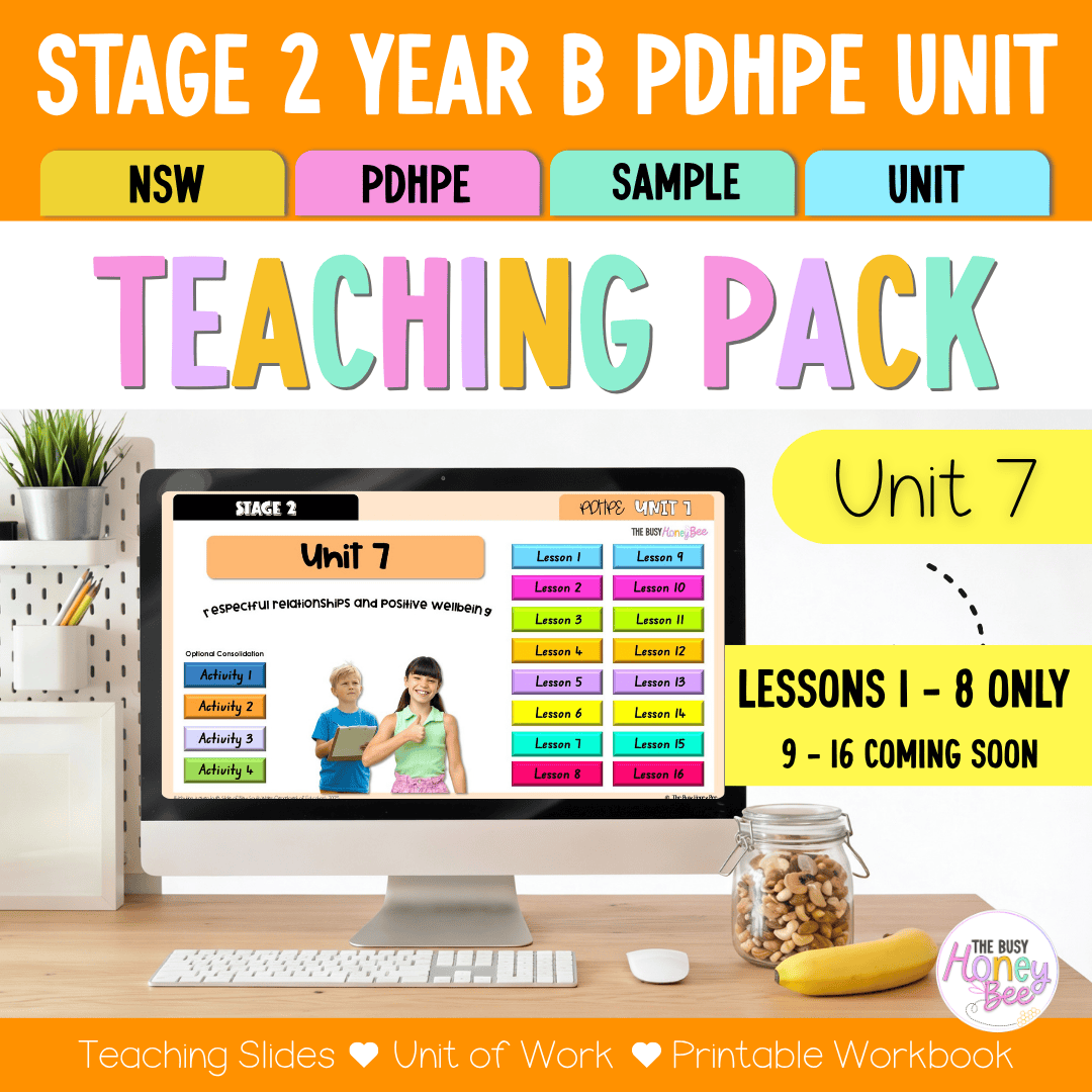 Stage 2 Year B NSW PDHPE Sample Unit 7 Teaching Pack - Teaching Bundle