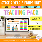 Stage 2 Year B NSW PDHPE Sample Unit 7 Teaching Pack - Teaching Bundle