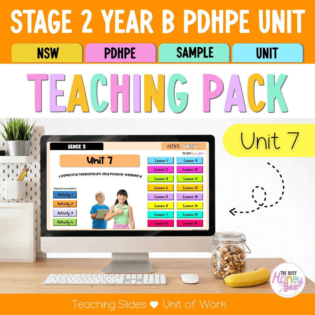 Stage 2 Year B NSW PDHPE Sample Unit 7 Teaching Pack - Teaching Bundle