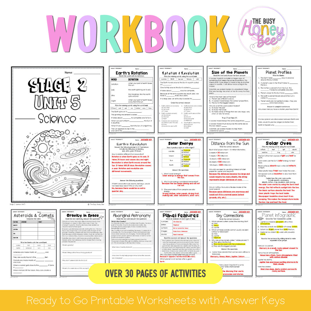 Stage 2 Year B NSW Science Sample Unit 5 Teaching Pack 2026 - Teaching Bundle