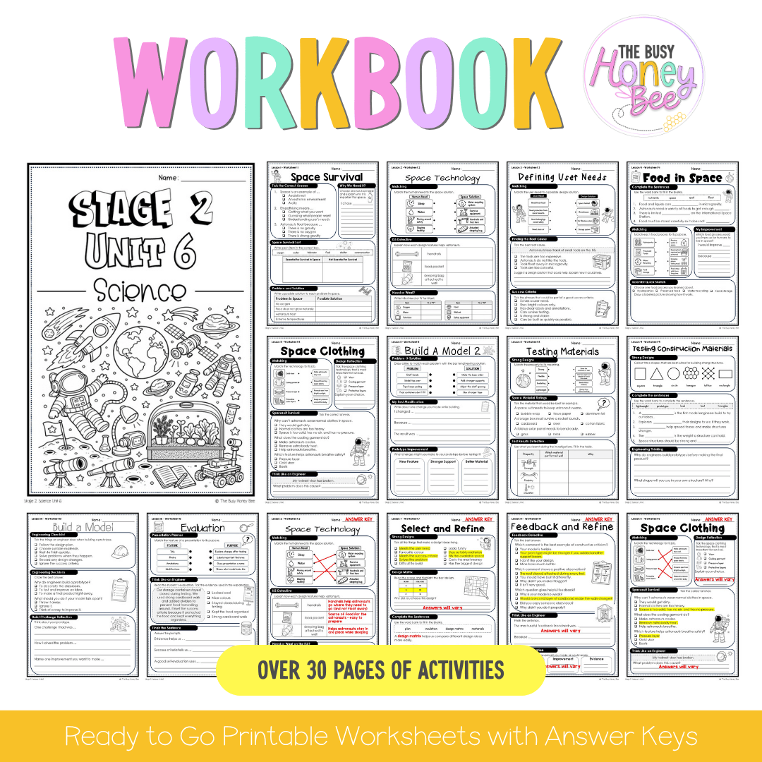 Stage 2 Year B NSW Science Sample Unit 6 Teaching Pack 2026 - Teaching Bundle