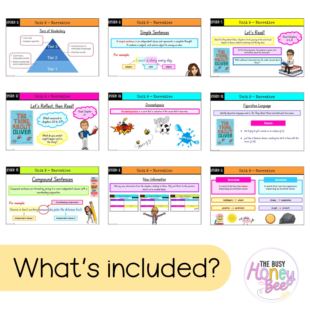 Stage 2 Year B Term 1 English Teaching Slides Mega Bundle - Teaching Slides