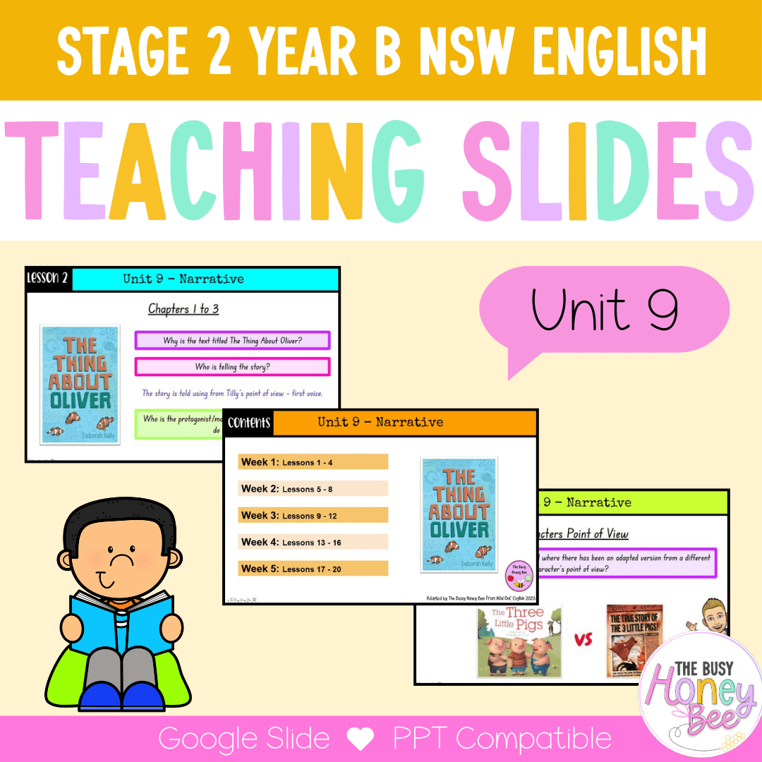 Stage 2 Year B Term 1 English Teaching Slides Mega Bundle - Teaching Slides