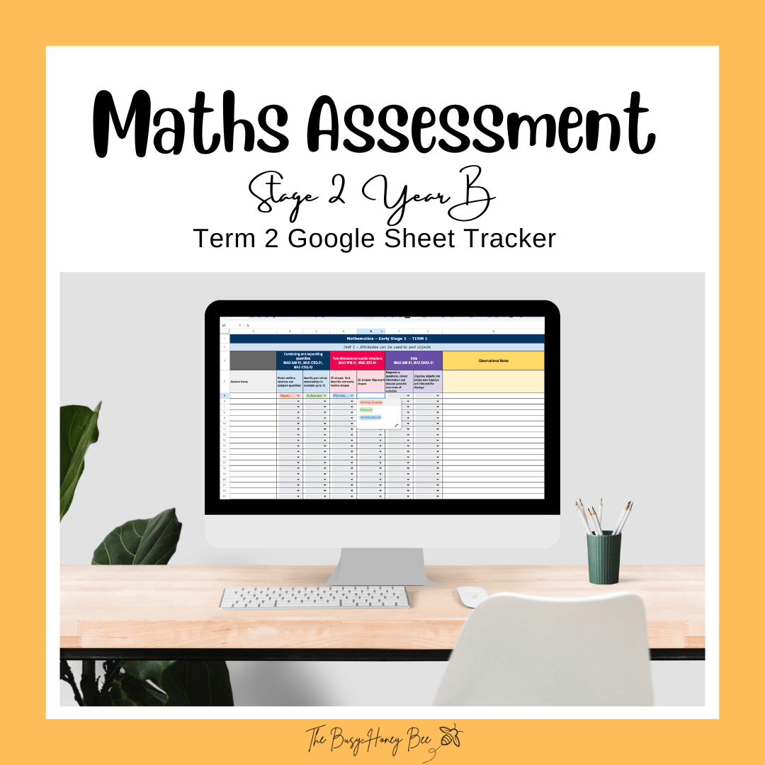 Stage 2 Year B Term 2 Differentiated Maths Assessment Bundle - Assessment