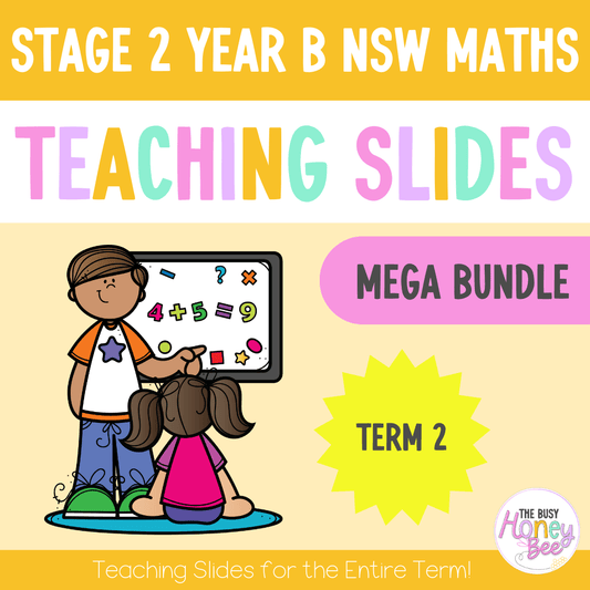 Stage 2 Year B Term 2 Maths Teaching Slides Mega Bundle - Teaching Slides