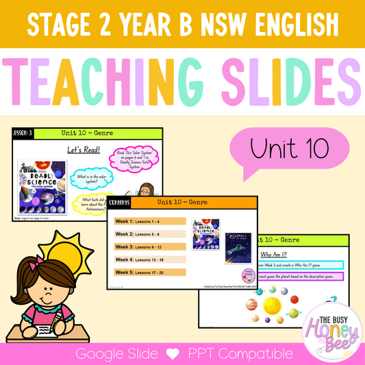Stage 2 Year B Unit 10 NSW Genre English Teaching Slides - Teaching Slides