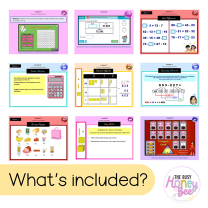 Stage 2 Year B Unit 22 NSW Maths Teaching Slides - Zip Folder: Smart Notebook, PowerPoint, Google Slide Compatible
