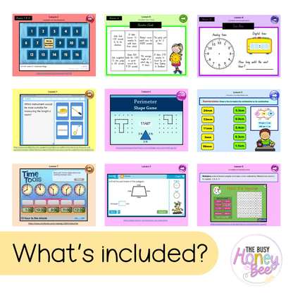 Stage 2 Year B Unit 23 NSW Maths Teaching Slides - Zip Folder: Smart Notebook, PowerPoint, Google Slide Compatible