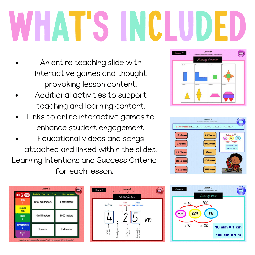 Stage 2 Year B Unit 23 NSW Maths Teaching Slides - Zip Folder: Smart Notebook, PowerPoint, Google Slide Compatible