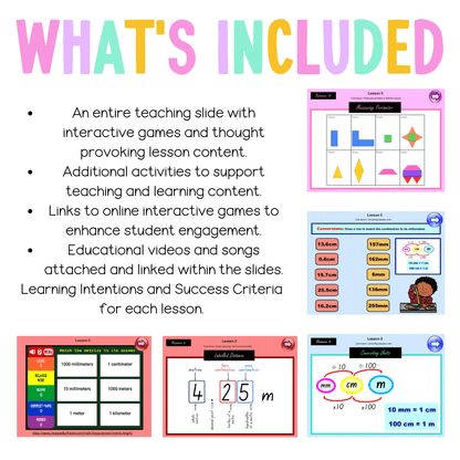 Stage 2 Year B Unit 23 NSW Maths Teaching Slides - Zip Folder: Smart Notebook, PowerPoint, Google Slide Compatible
