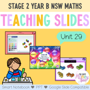 Stage 2 Year B Unit 29 NSW Maths Teaching Slides - Zip Folder: Smart Notebook, PowerPoint, Google Slide Compatible