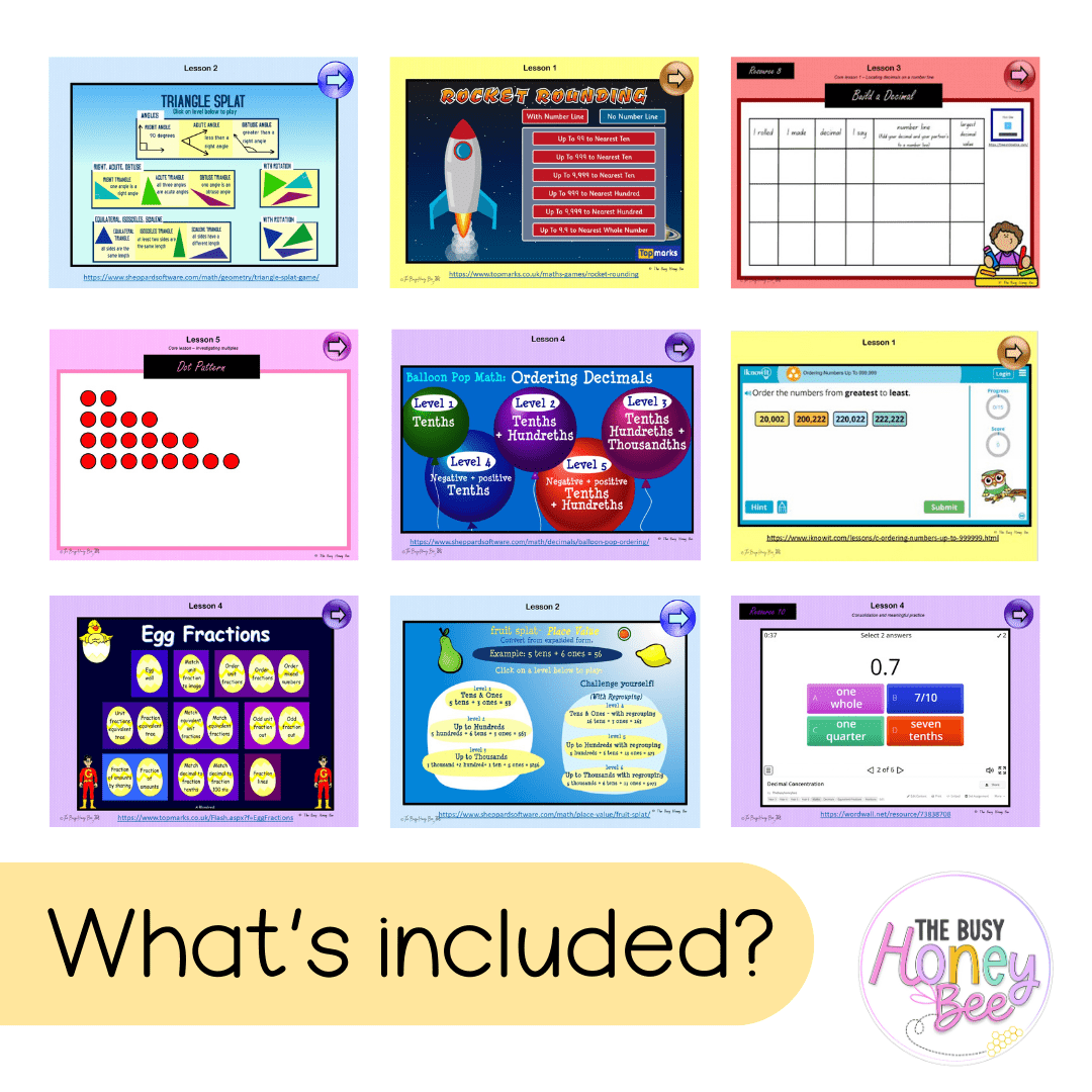 Stage 2 Year B Unit 31 NSW Maths Teaching Slides - Zip Folder: Smart Notebook, PowerPoint, Google Slide Compatible