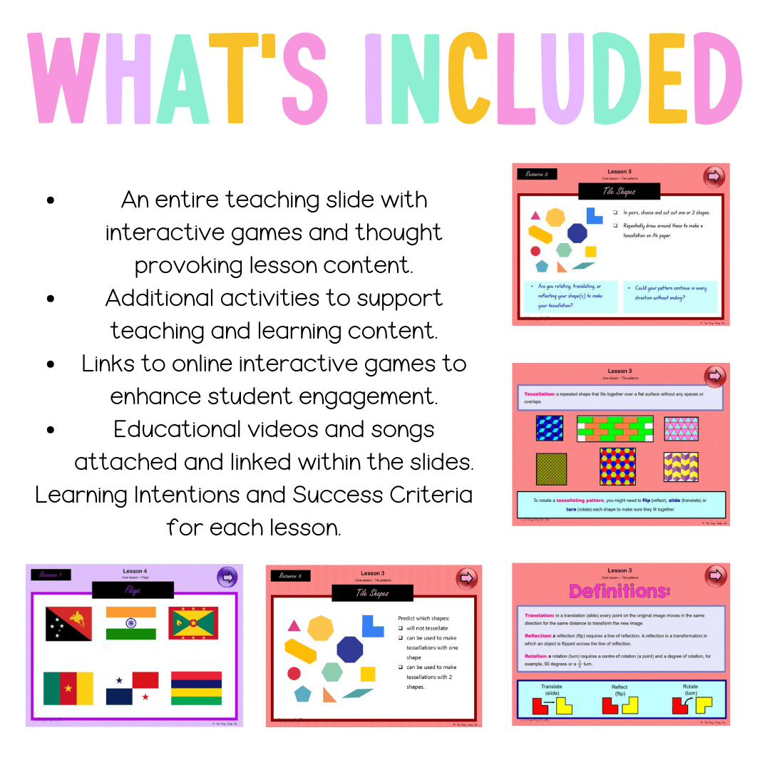 Stage 2 Year B Unit 32 NSW Maths Teaching Slides - Zip Folder: Smart Notebook, PowerPoint, Google Slide Compatible