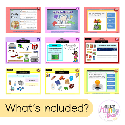 Stage 2 Year B Unit 34 Maths Teaching Slides - Zip Folder: Smart Notebook, PowerPoint, Google Slide Compatible